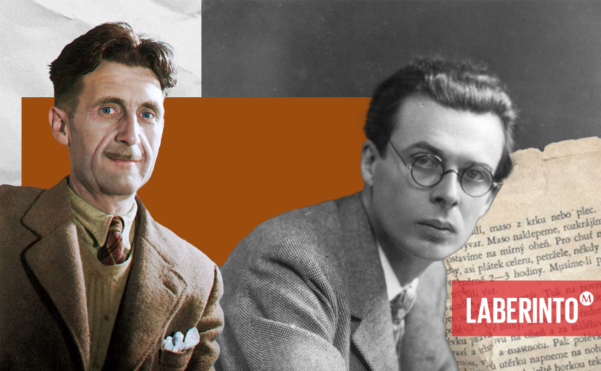 George Orwell y Aldous Huxley. (Especial)