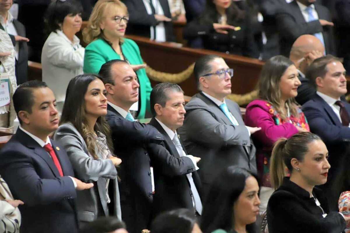 El alcalde de Coyoacán, Giovani Gutiérrez Aguilar en la toma de protesta de Clara Brugada | Cortesía