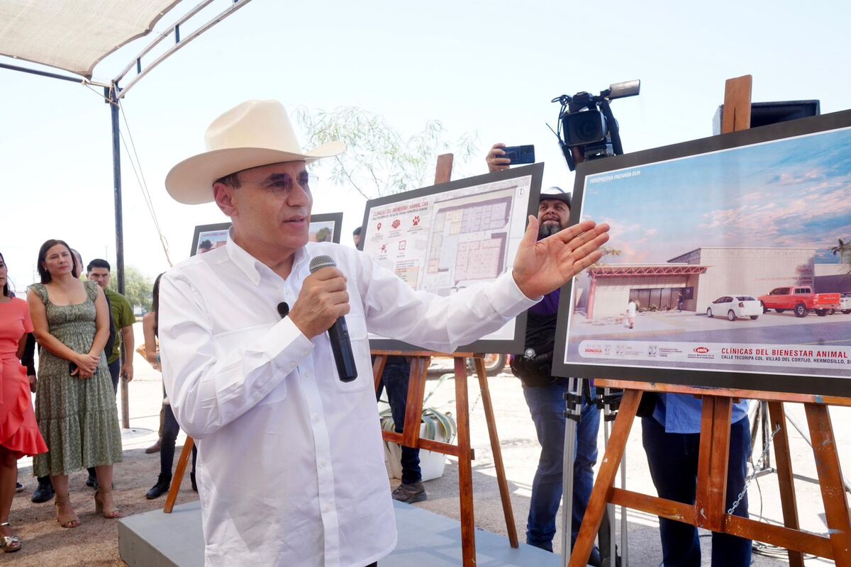 El gobernador Alfonso Durazo presenta proyecto de Clínica de Bienestar Animal (foto: especial)