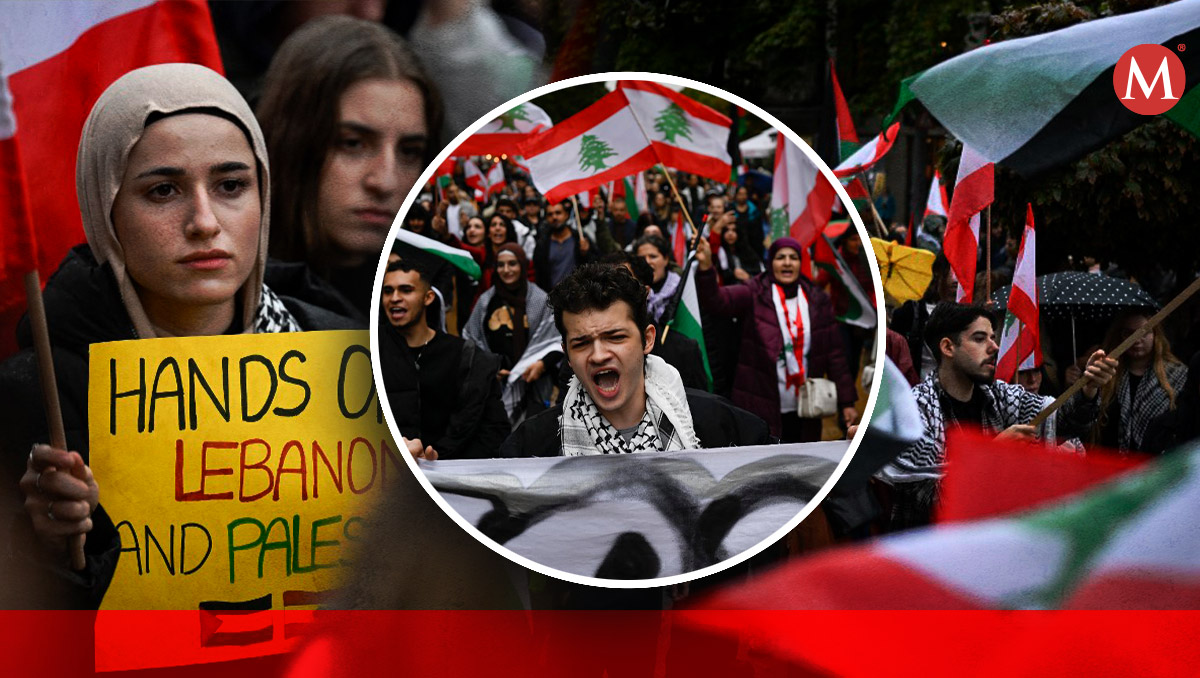 Miles marcharon en apoyo a Palestina en diversas ciudades, a un año del ataque de Hamás e invasión de Gaza. Fotos: AFP | Diseño: Sam Matínez