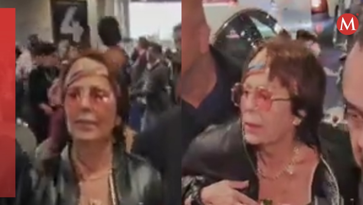 Alejandra Guzmán sufre caída al huir de la prensa