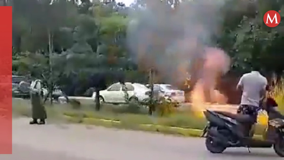 El cuerpo del hombre fue consumido por el fuego que provocó la electricidad. | Especial
