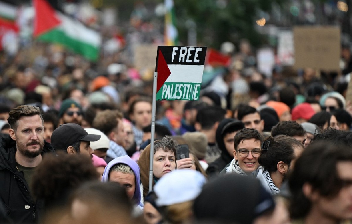 Protestas para pedir el fin de la guerra en Gaza (AFP)