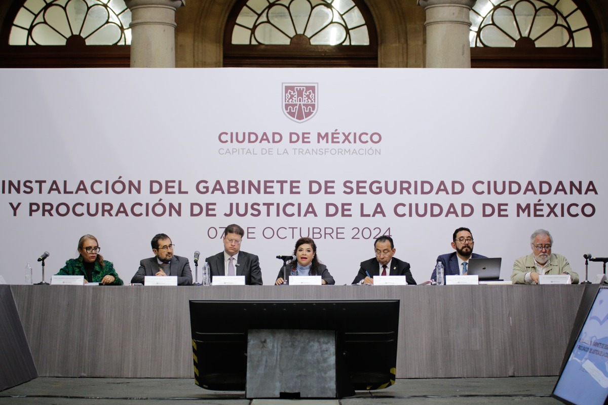 Clara Brugada instala su gabinete de seguridad | Foto: Especial
