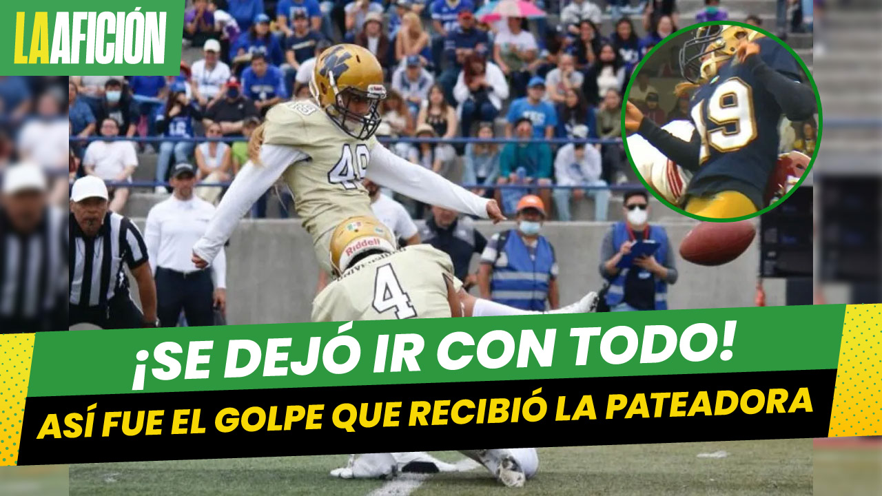 Pateadora Andrea Martínez recibe fuerte golpe en el Clásico entre Pumas CU y Águilas Blancas
