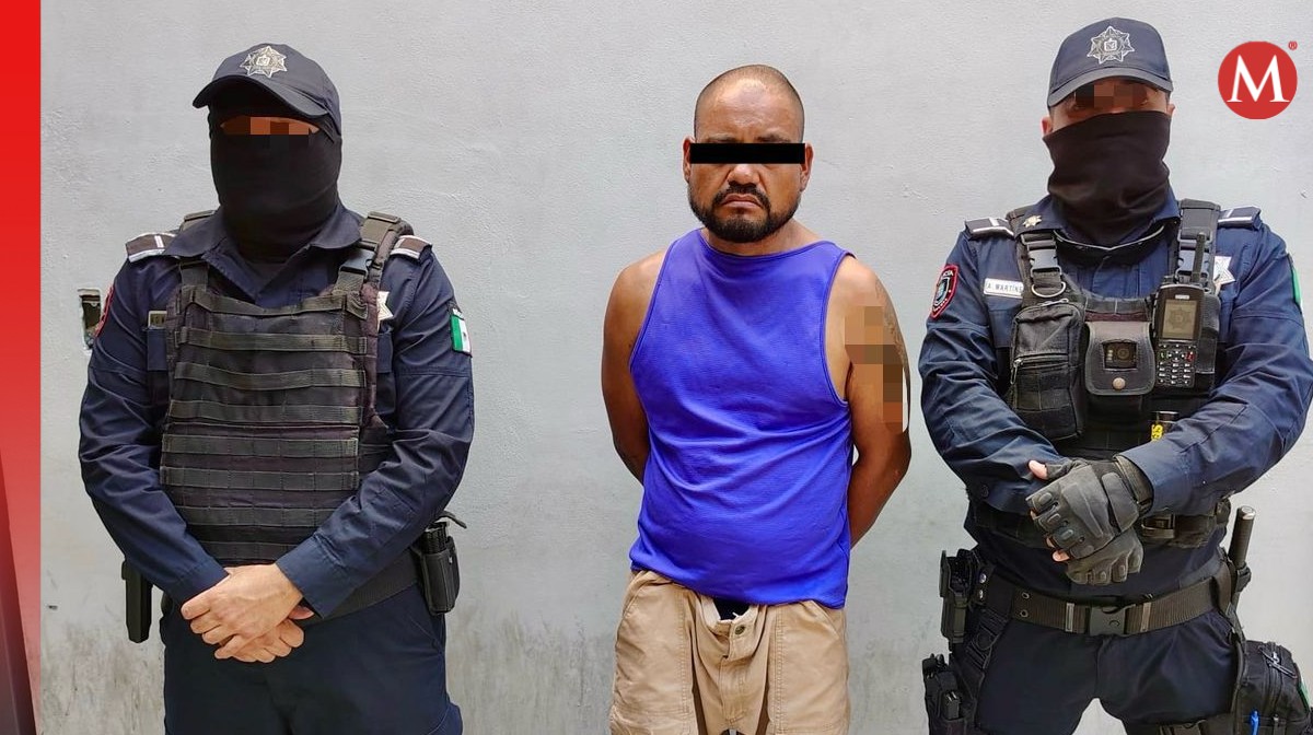 Hombre detenido por robar. Foto: Especial