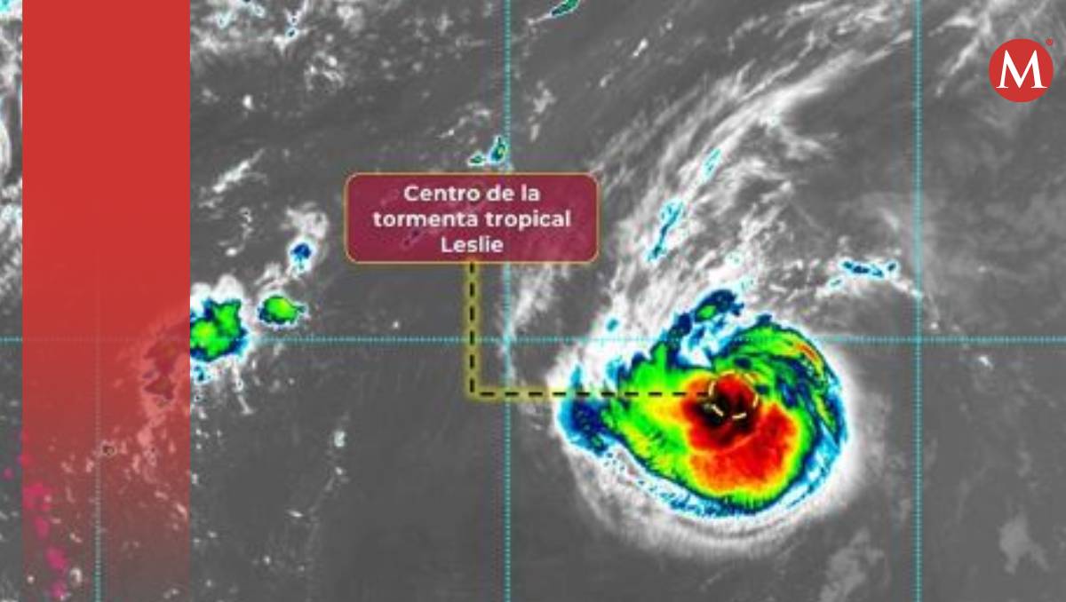Leslie se formó en aguas del Atlántico (Conagua)