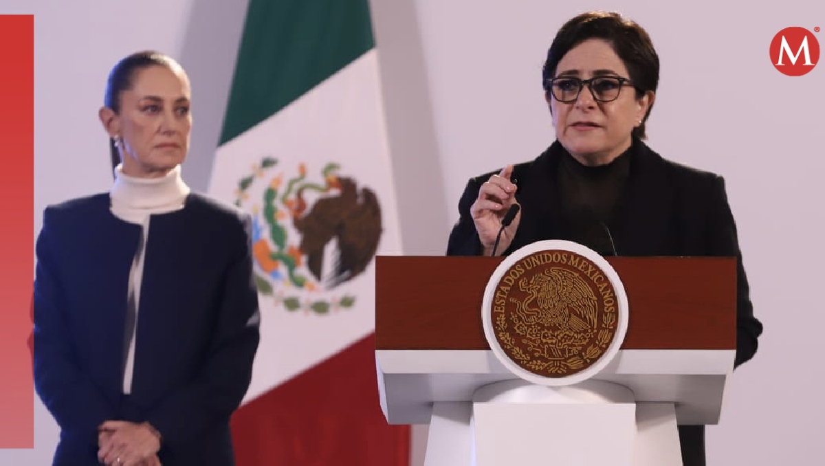 Participación de la titular de Protección Civil, Laura Velázquez, en la conferencia mañanera. | Jesús Quintanar