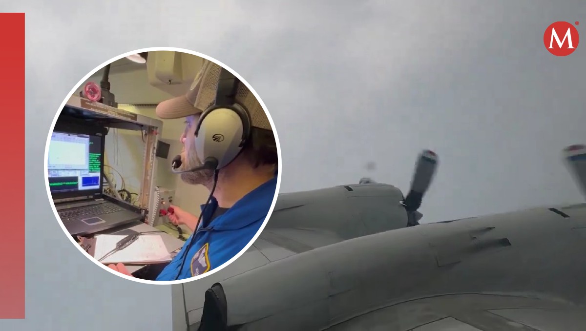 El avión Miss Piggy sobrevoló el ojo del huracán Milton. | Especial