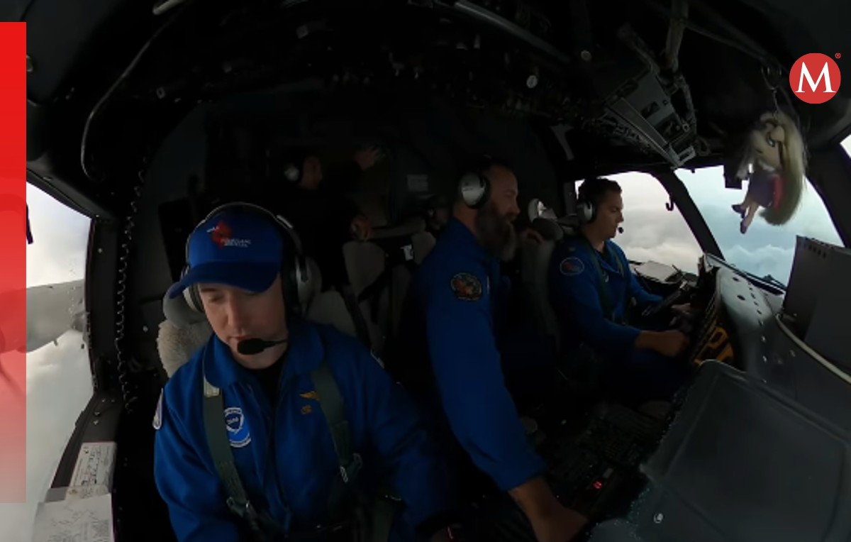 'Cazadores de huracanes' viajando por Milton (IG/@FlyNoaa)