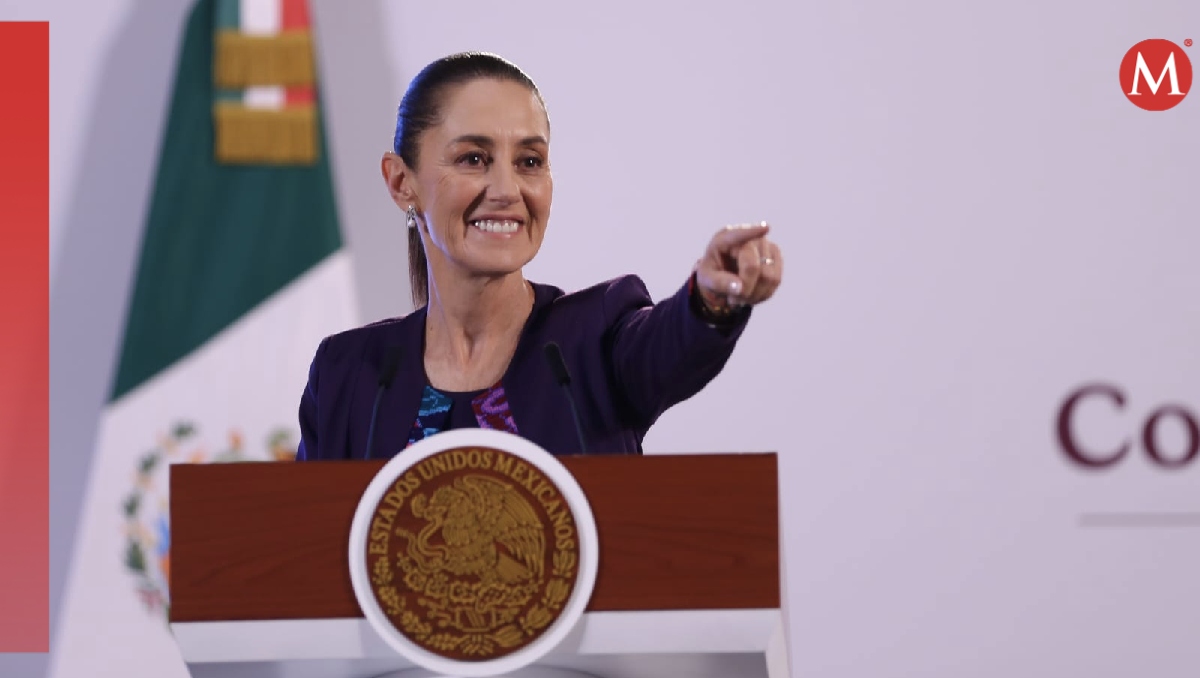 La presidenta Claudia Sheinbaum en su Mañanera del Pueblo del 9 de octubre en Palacio Nacional. | Ariana Pérez