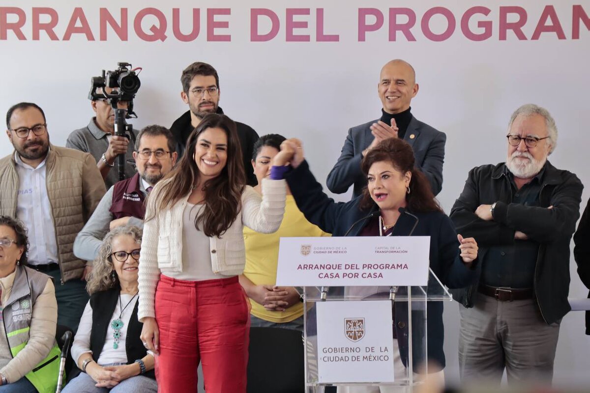 La alcaldesa de la Cuauhtémoc agradeció a la jefa de Gobierno por el acompañamiento. (Foto: @AlessandraRdlv)