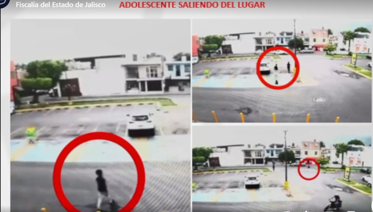 Imágenes de las cámaras de vigilancia de la tienda de Zapopan. ( Cortesía)