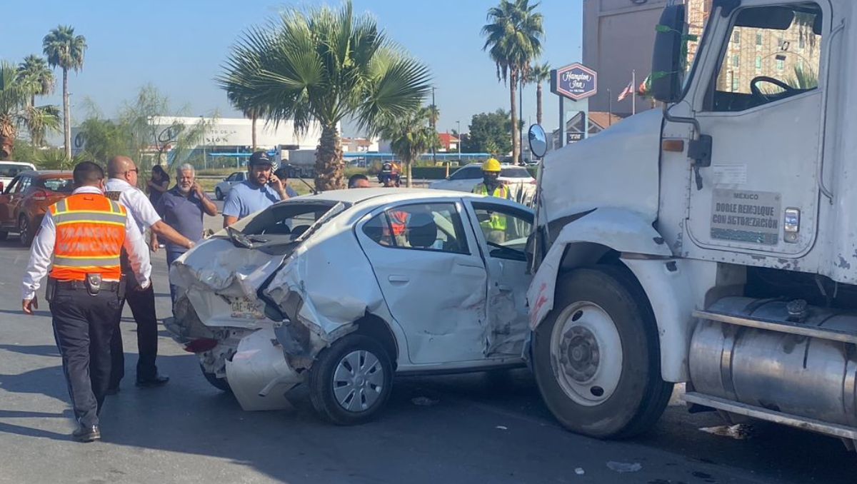 Incidente vial provoca tráfico en Periférico de Torreón, Coahuila. | Especial