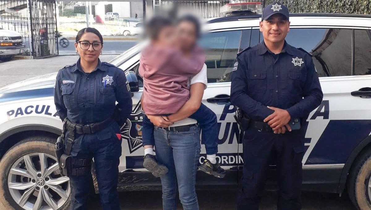 Menor de edad es rescatado en Mineral de la Reforma, Hidalgo