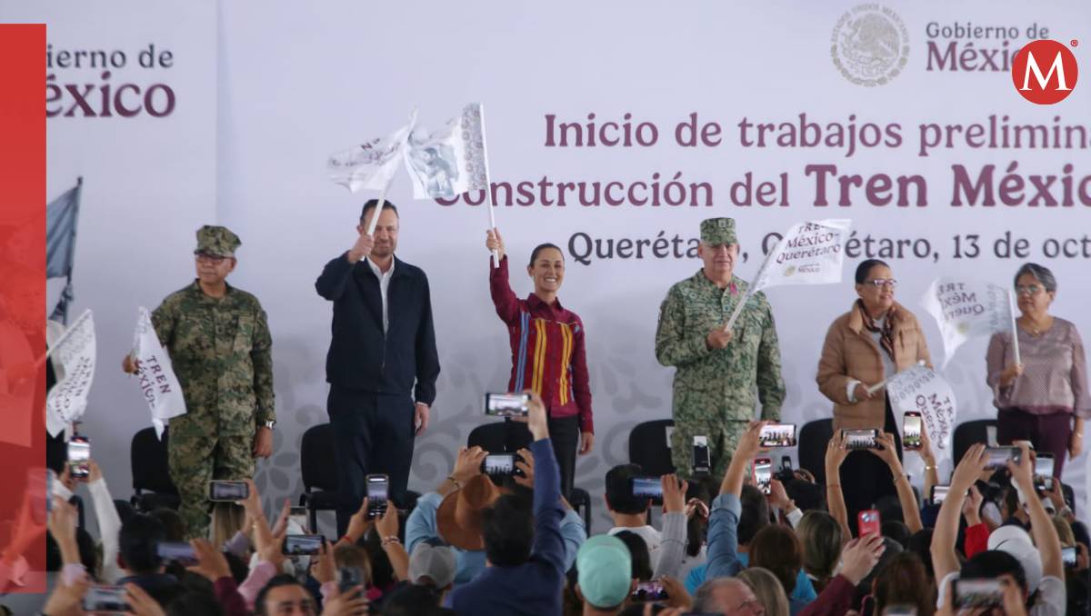 La presidenta Sheinbaum informó que el tren tardaría en construirse tres años (Ariana Pérez)