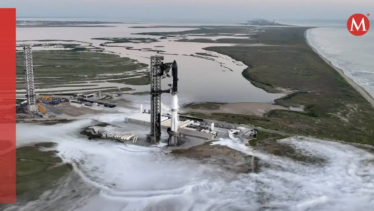 Space X lanzó el Starship desde Texas (Space X)