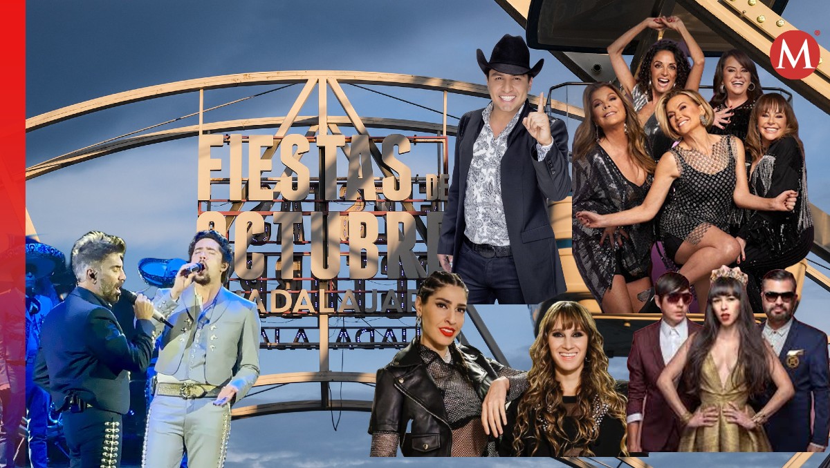 Artistas que estarán en fiestas de Octubre del lunes 14 al domingo 20. (Especial)