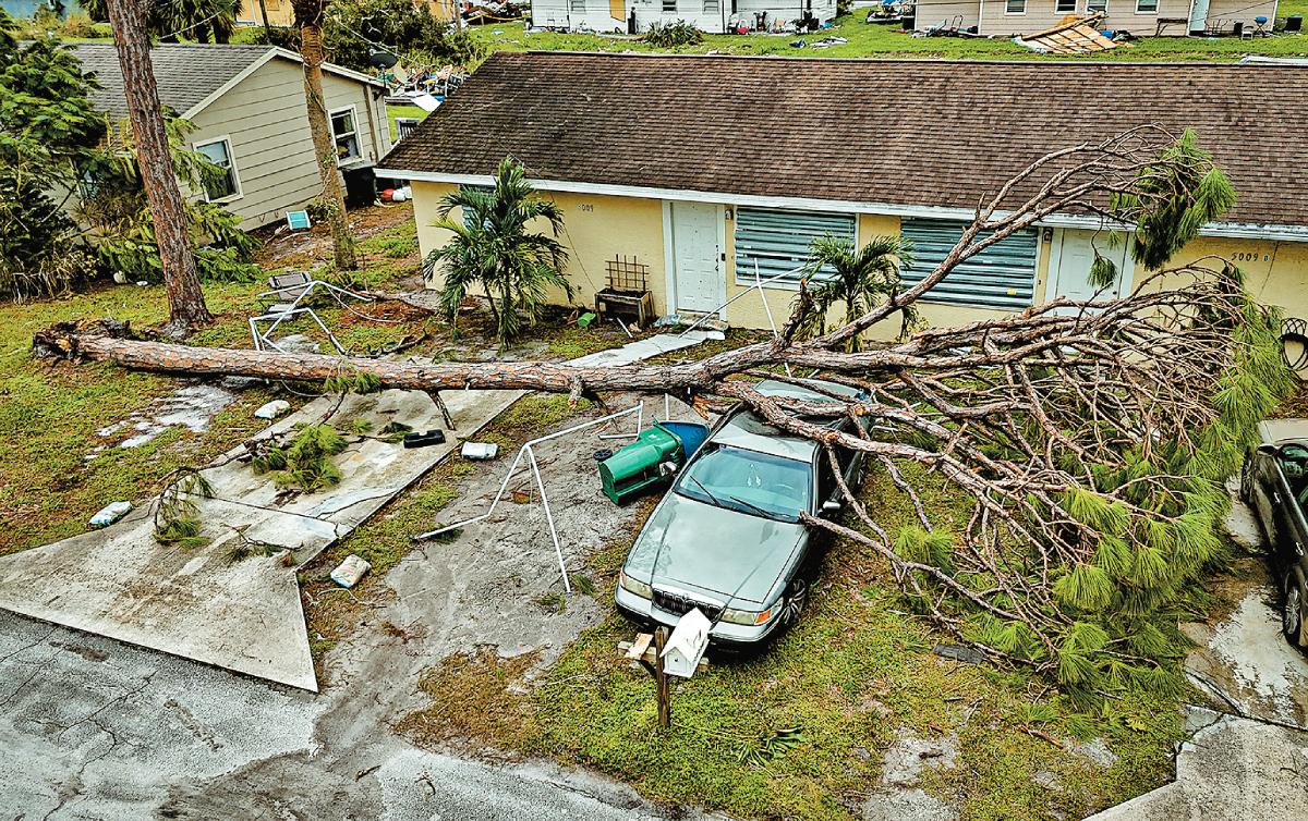 Helene y Milton arrasaron las costas de Florida. AFP