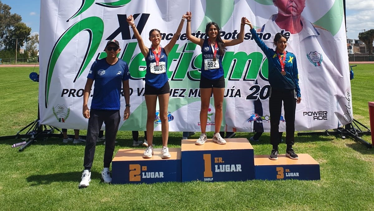 Laura Victoria Ramírez Rojas obtuvo primero lugar en 80 metros con vallas, primer lugar en salto de altura y tercer lugar en relevos. (cortesía)
