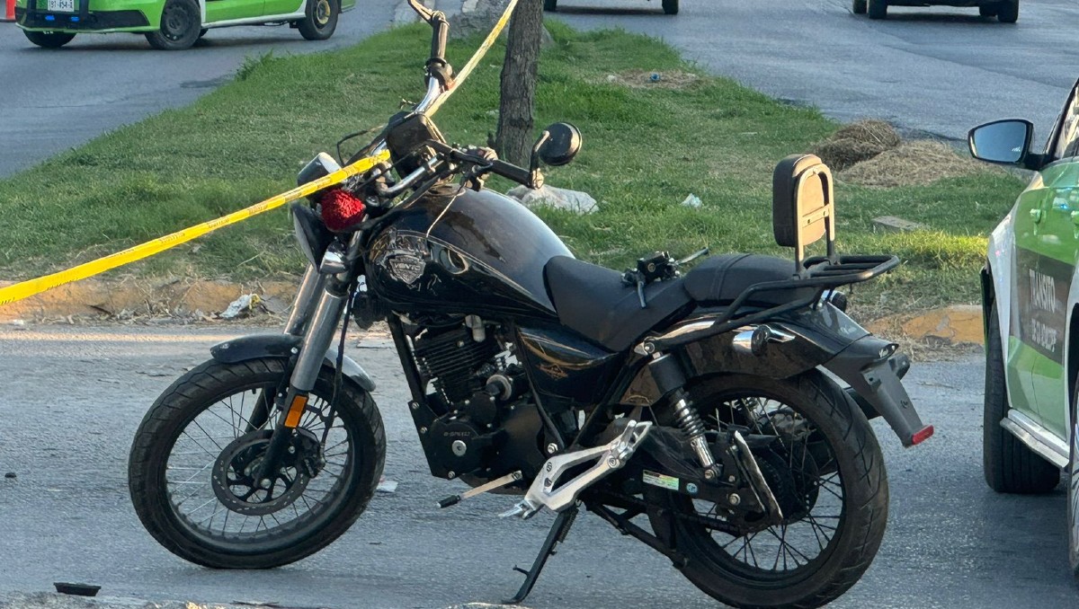 Muere mujer motociclista tras chocar en Guadalupe. Foto: Marcela Cuevas