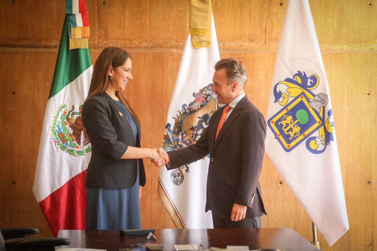 Pablo Lemus acuerda colaboración regional con Libia Dennise (Cortesía)