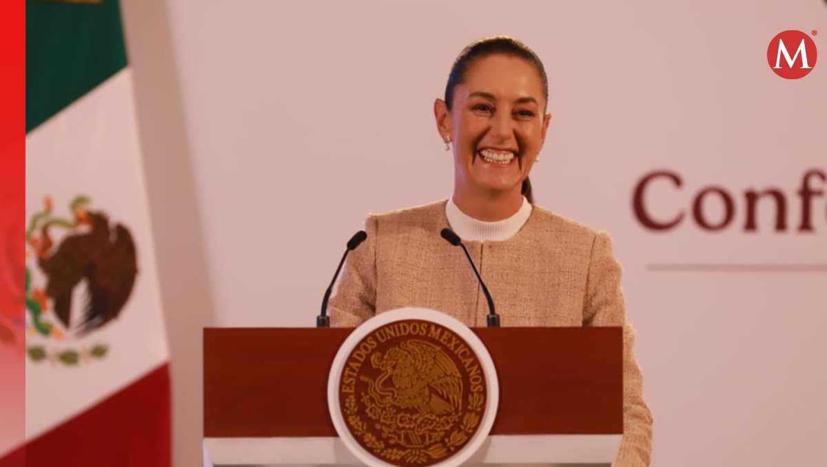 La presidenta Claudia Sheinbaum en el salín de Tesorería de Palacio Nacional | Javier Ríos