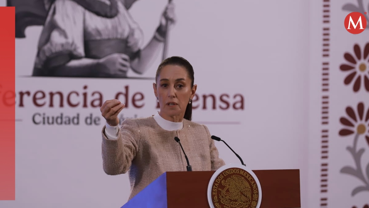 La presidenta Sheinbaum en el Salón de Tesorería de Palacio Nacional. | Javier Ríos