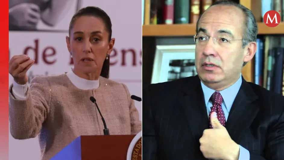 Sheinbaum señala cinismo de Calderón: “van a dictarle sentencia a su secretario de Seguridad”