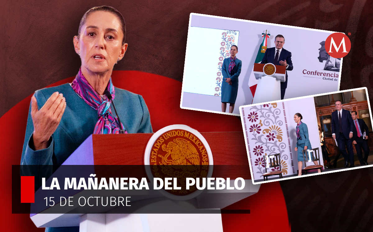 Claudia Sheinbaum en La Mañanera del Pueblo hoy 15 de octubre de 2024 | Fotos: Ariana Pérez