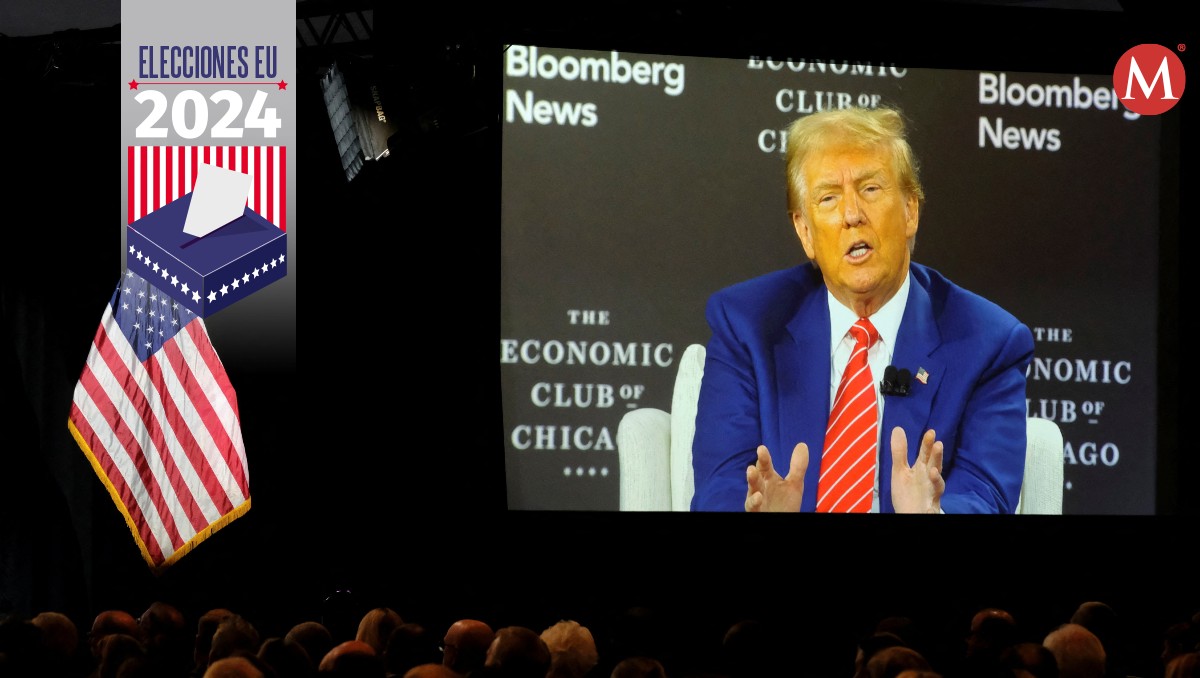 Donald Trump participó en el Club económico de Chicago para hacer campaña. | Reuters