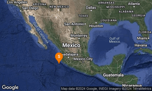 El sismo se registró poco antes de las 18:00 horas en Cihuatlán. (Cortesía)