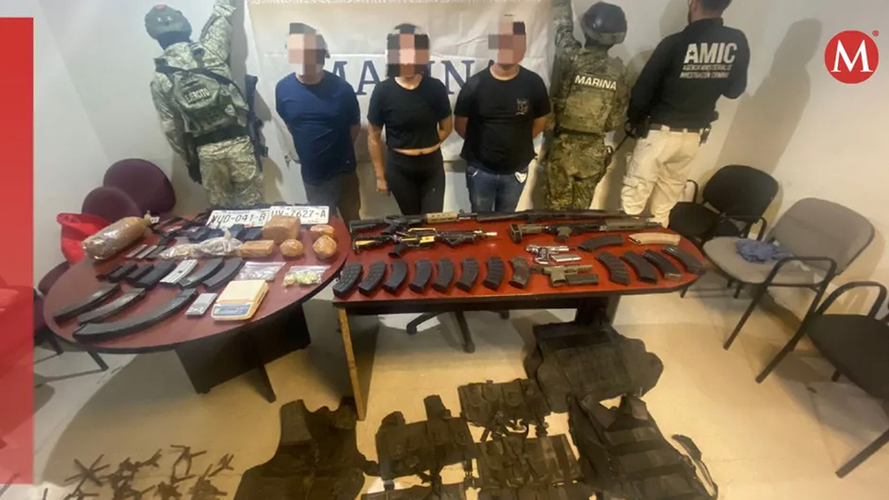 Elementos de la Semar detienen a tres presuntos criminales en Sonora