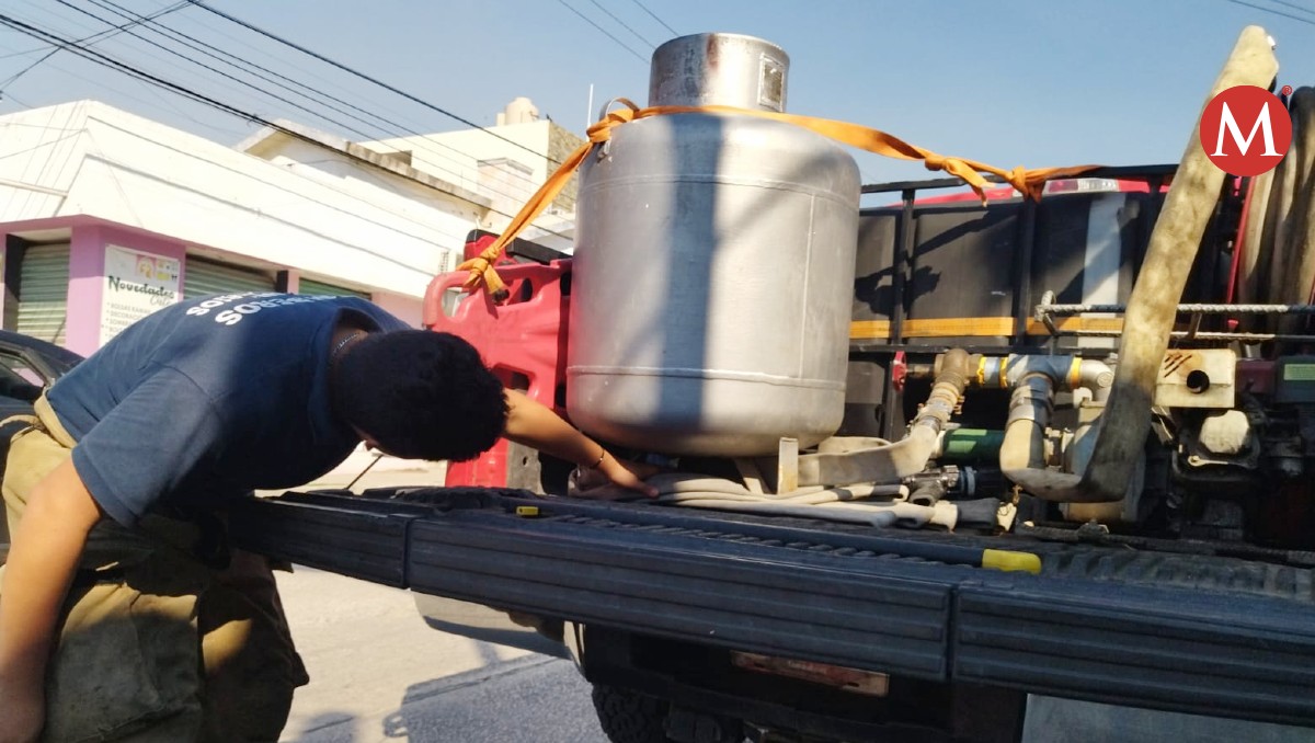 Se registra fuga de gas LP en fraccionamiento Real Campestre de Altamira. (Sandra Sosa Peña)