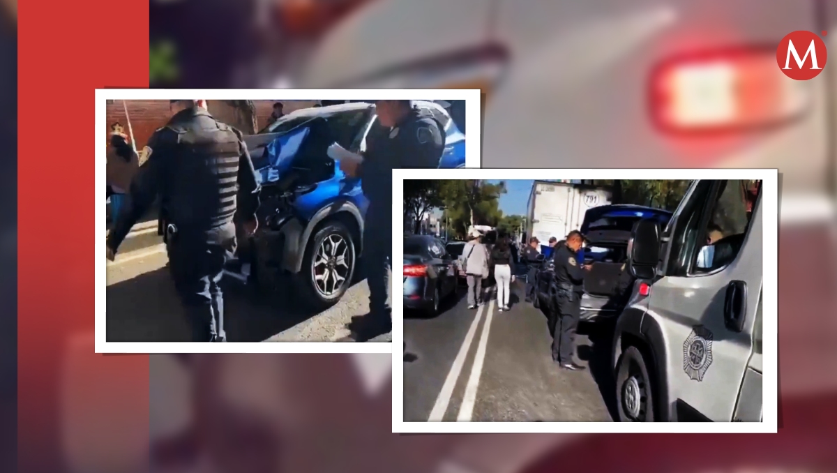 El accidente provocó carga vehicular en Calzada Taxqueña. | Especial