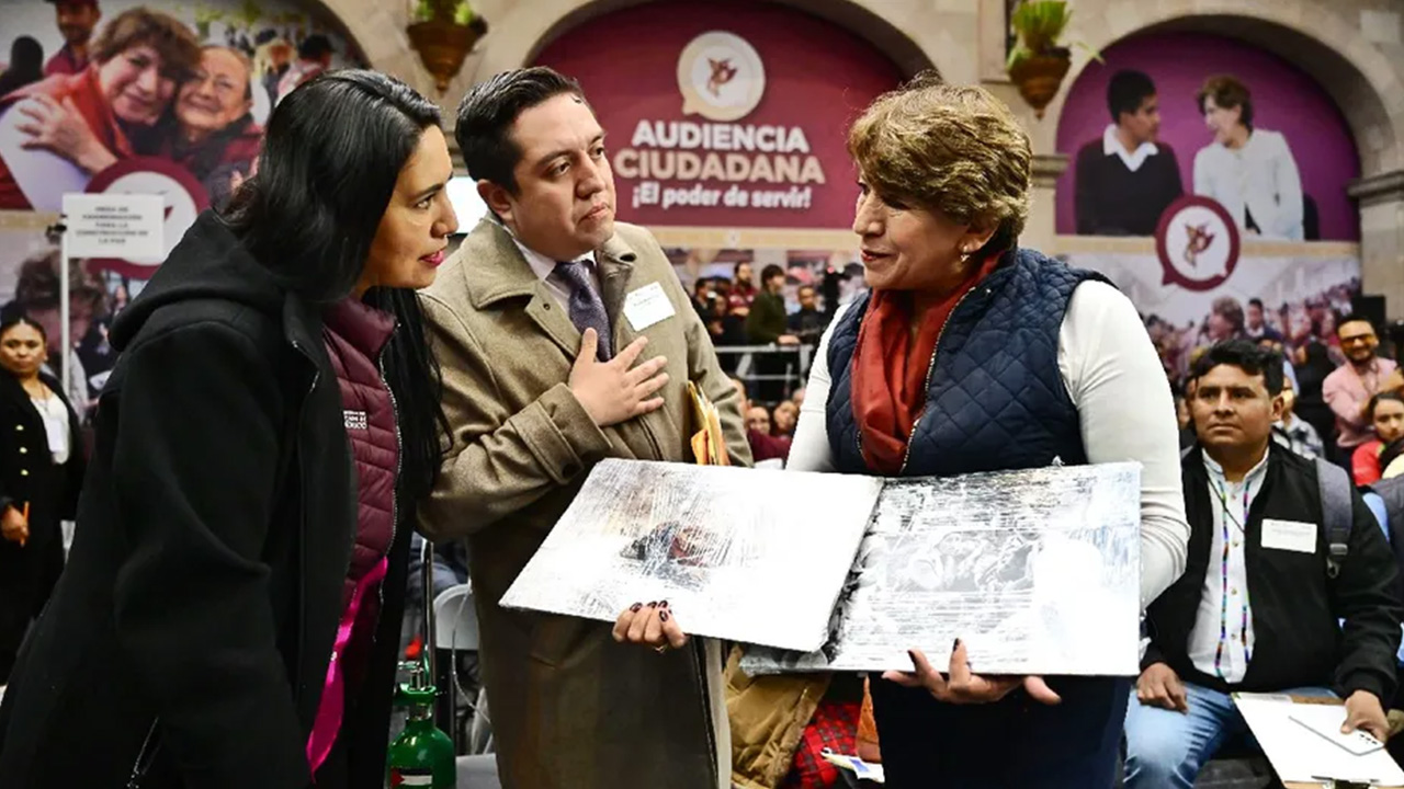 Gobernadora Delfina Gómez concluye exitosamente audiencia ciudadana