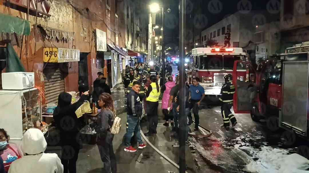 Incendio en la alcaldía Cuauhtémoc.