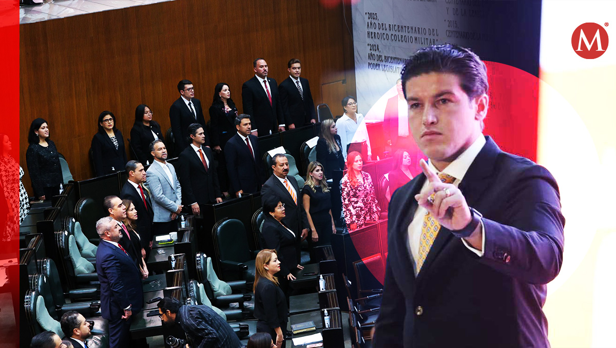Samuel García y diputados de Nuevo León. Foto: Especial