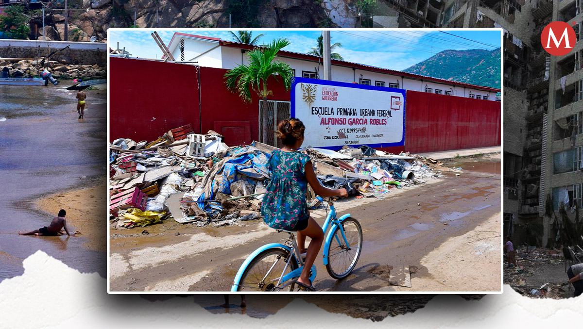 Escuelas devastadas y migración: el impacto de Otis en la educación de Guerrero | Diseño: Samantha Martz