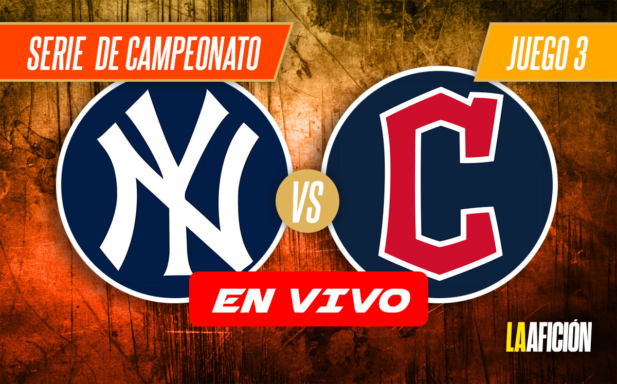 Yankees vs Guardians EN VIVO, Juego 3 Serie de Campeonato de MLB 2024