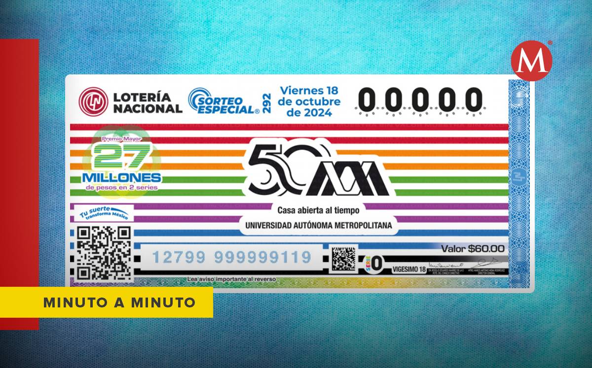 Ganadores del Gran Sorteo Especial 292 de la Lotería Nacional serán revelados hoy | MILENIO