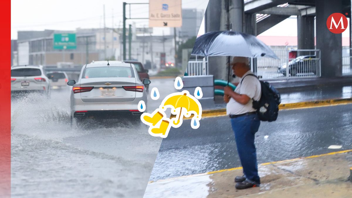 Pronostican un sábado con lluvia en Nuevo León/ Especial.