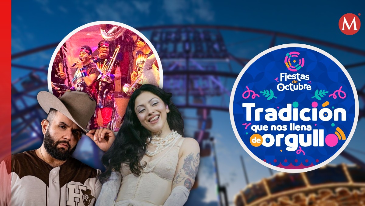 Artistas en Fiestas de Octubre 2024; ¿cuál es la cartelera del 21 al 27? (Fotos: Especial | Diseño: Milenio)