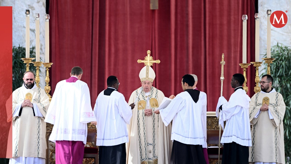 El papa Francisco encabezó la misa dominical en el Vaticano. | AFP