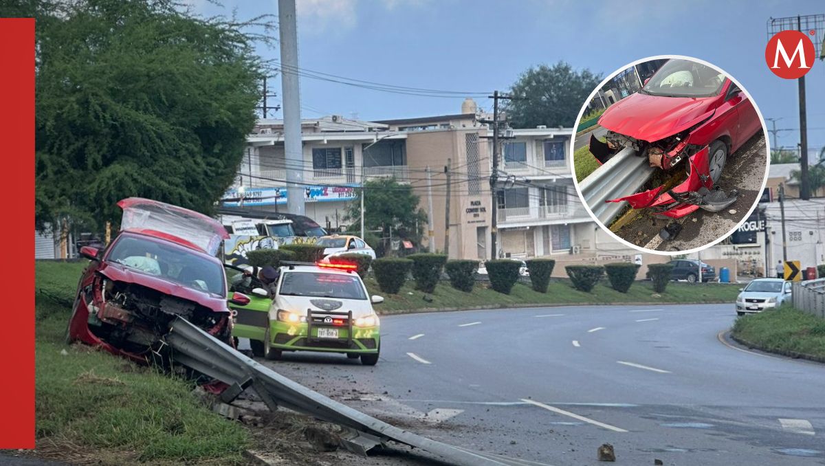 En el sitio no se reportaron personas lesionadas, solo daños al automóvil | Arely Silva