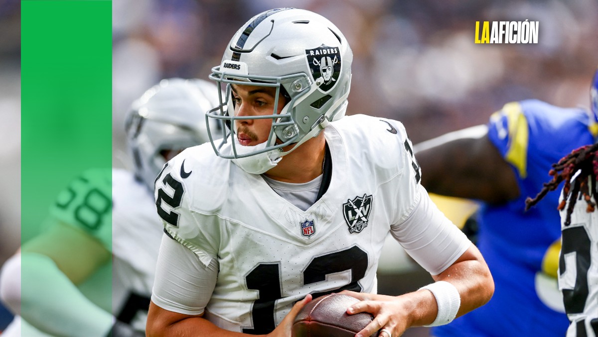 Raiders perderán a su quarterback Aidan O’Connell por un mes (AFP)