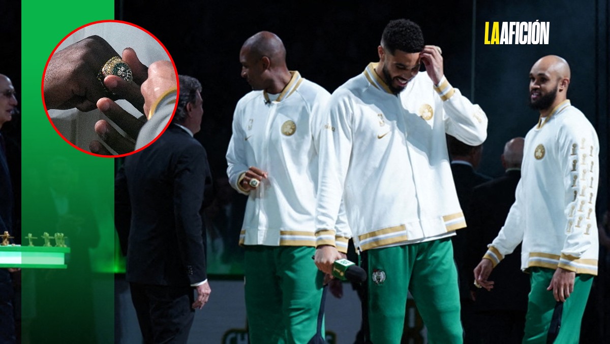 Celtics recibe sus anillos de campeones para arrancar la defensa de su título en la NBA (AP/Reuters)