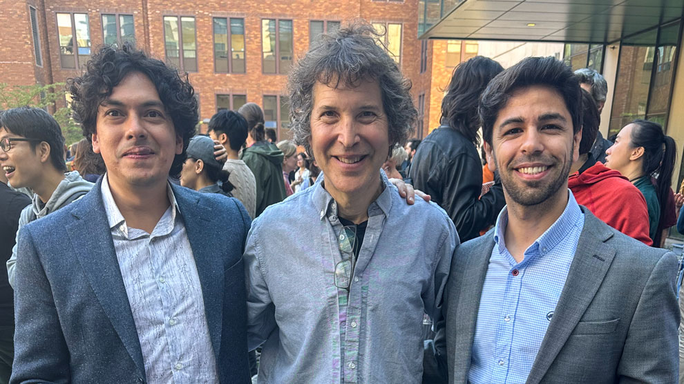 En orden, Daniel Silva, David Baker y Alfredo Quijano. (foto: Gaceta UNAM)