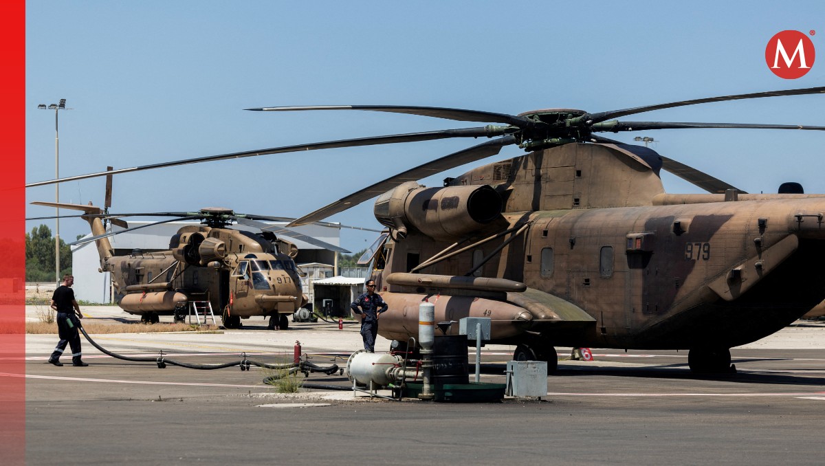 Helicóptero militar en la base militar de Tel Nof, Israel | REUETERS