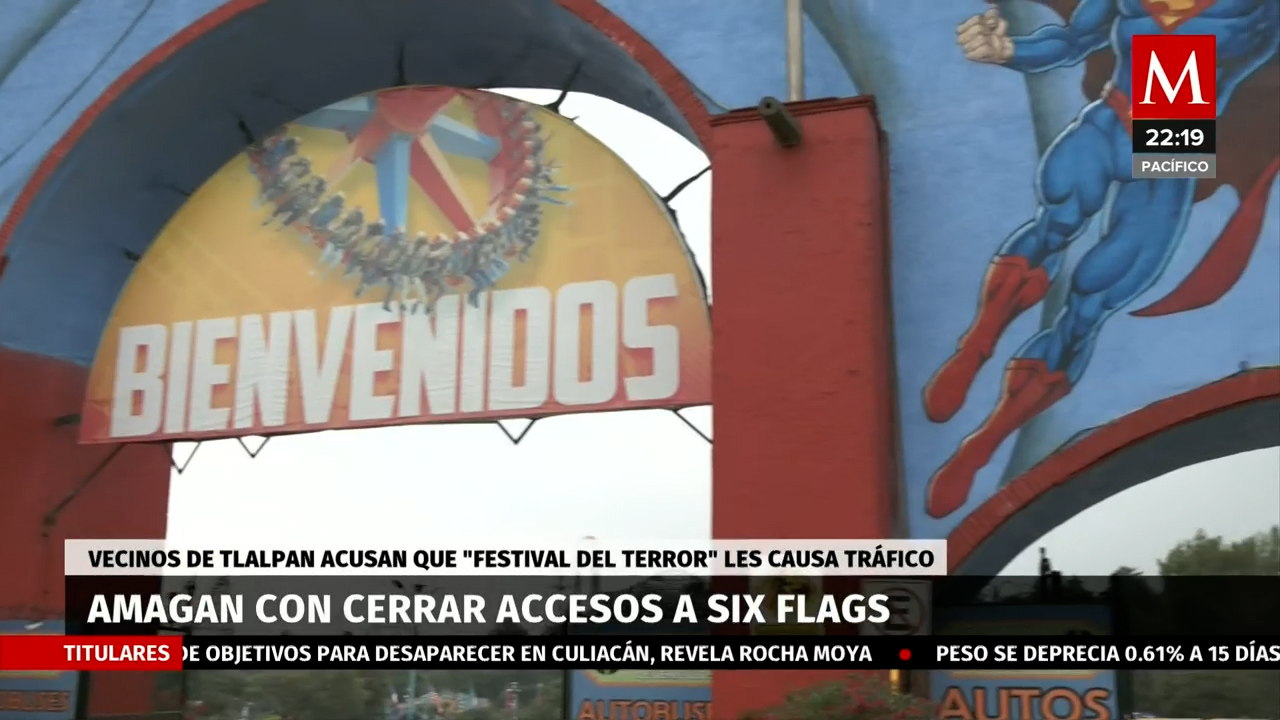 Vecinos de Tlalpan amenazan con cerrar accesos a Six Flags por caos vial